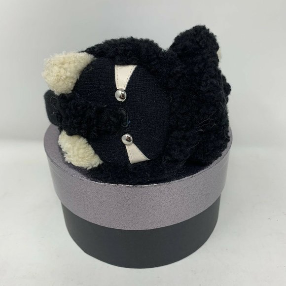 Coach Boxed Racoon Shearling Ear Muffs Head Band W - Picture 1 of 4